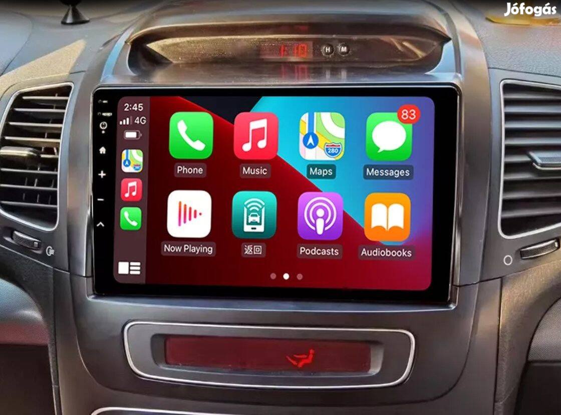 Kia Sorento Carplay Multimédia Android GPS Rádió Tolatókamerával