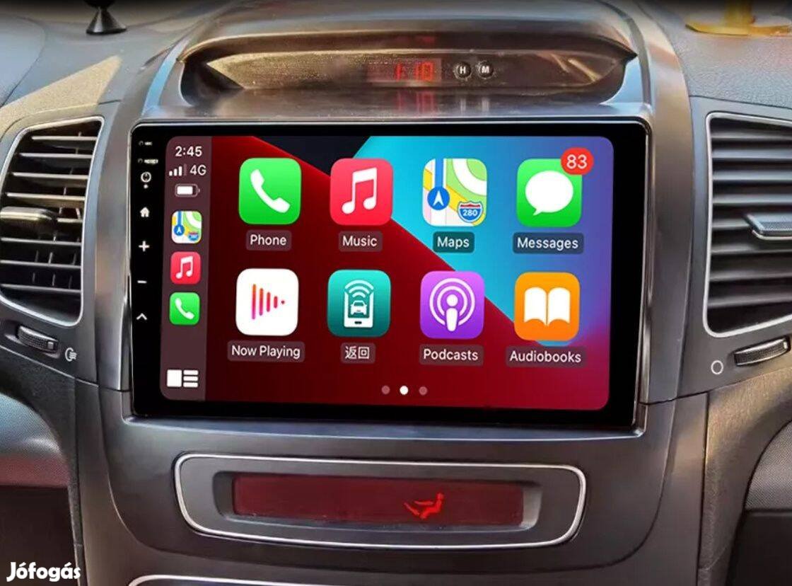 Kia Sportage Carplay Multimédia Android GPS Rádió Tolatókamerával