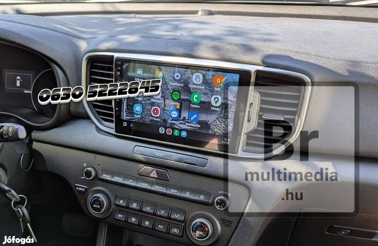 Kia Spotage Android Kijelző Rádió Navigáció Hifi Multimédia Carplay