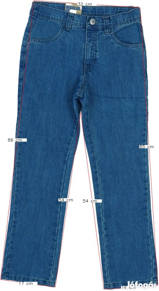 Kiabi Új (címkés) Lány Farmernadrág (Méret: 140)