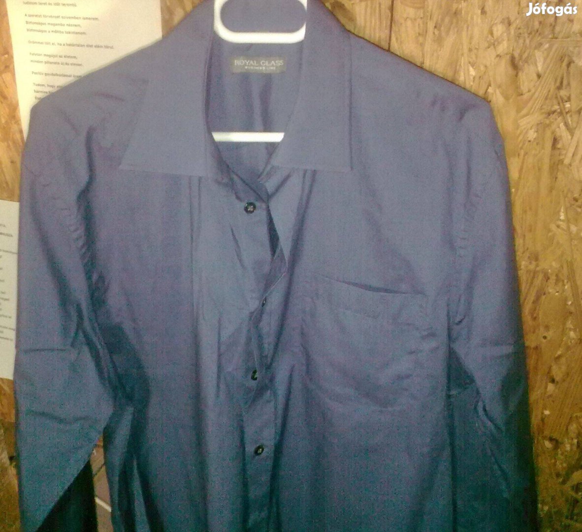 Kiárusítás! 42-es XL-es kékesszürke Royal Class férfi ing