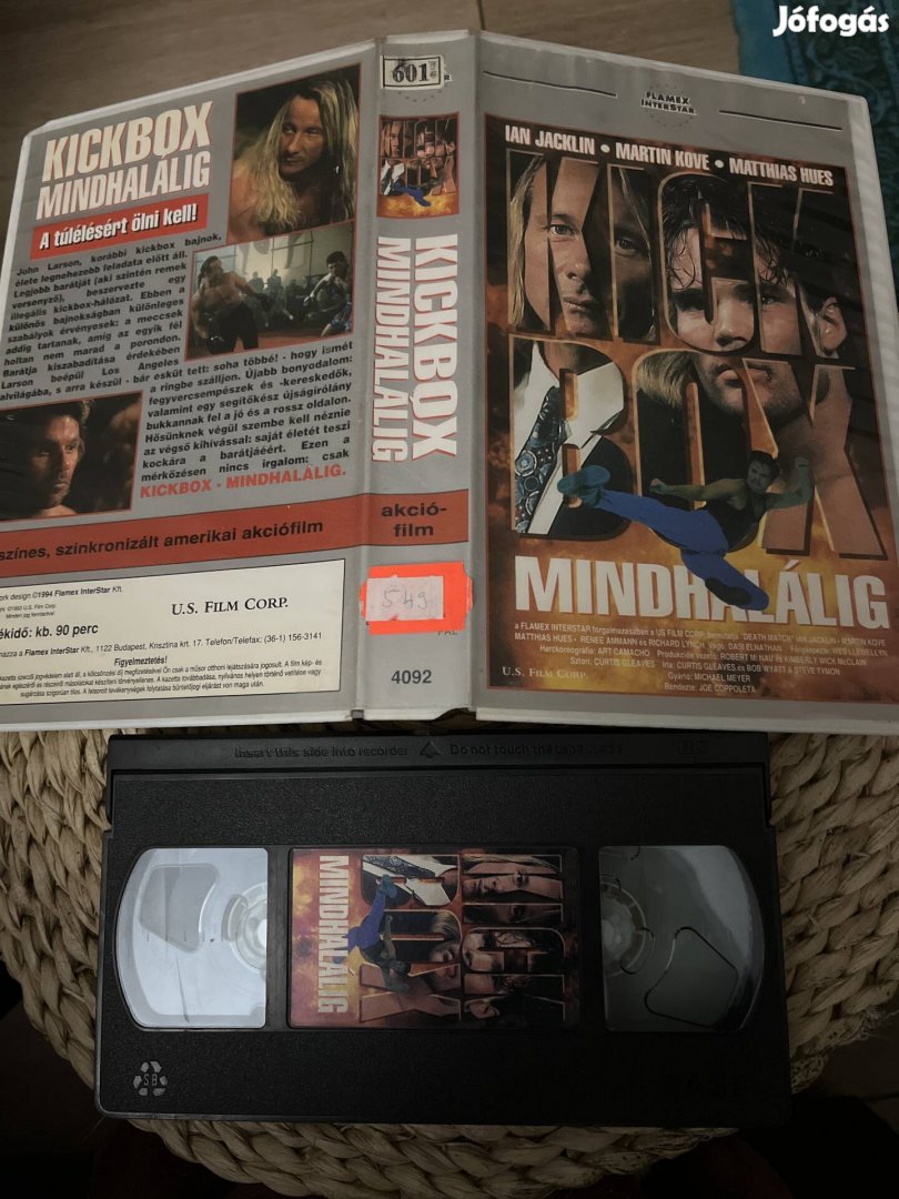 Kick box mindhalálig vhs film