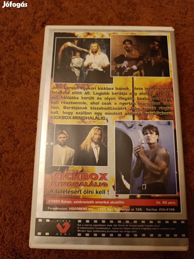 Kickbox mindhalálig című film VHS en
