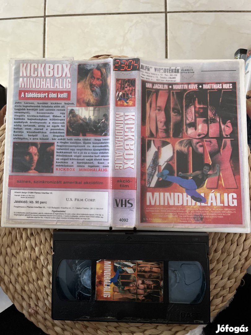 Kickbox mindhalálig vhs film