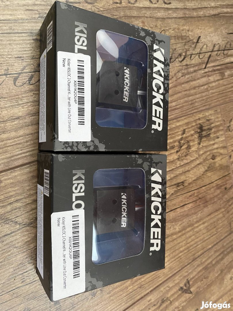 Kicker kisloc 2 csatornás High-Low rca átalakító konverter 2db