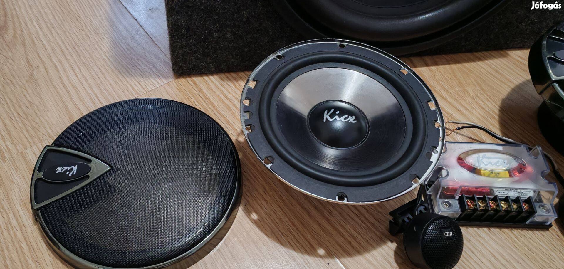 Kicx ICQ 6.2 (16,5 cm) 125W RMS ! Autóhifi szett. Újszerű !