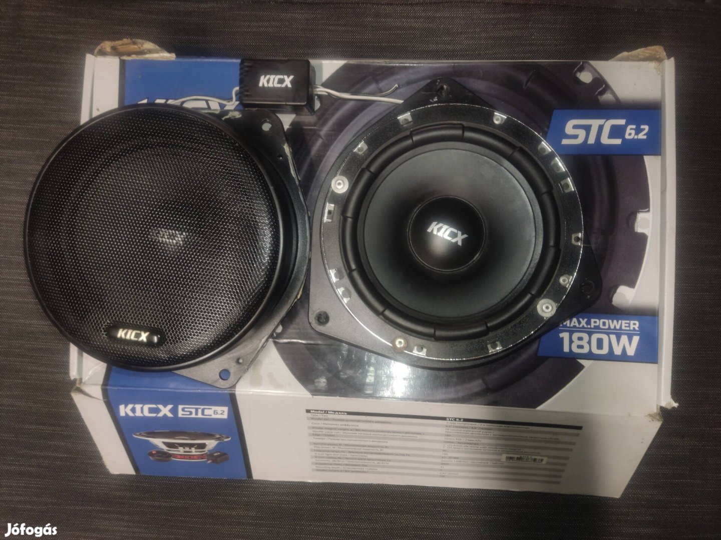 Kicx STC-6.2 16,5cm átmérőjű komponens hangszóró
