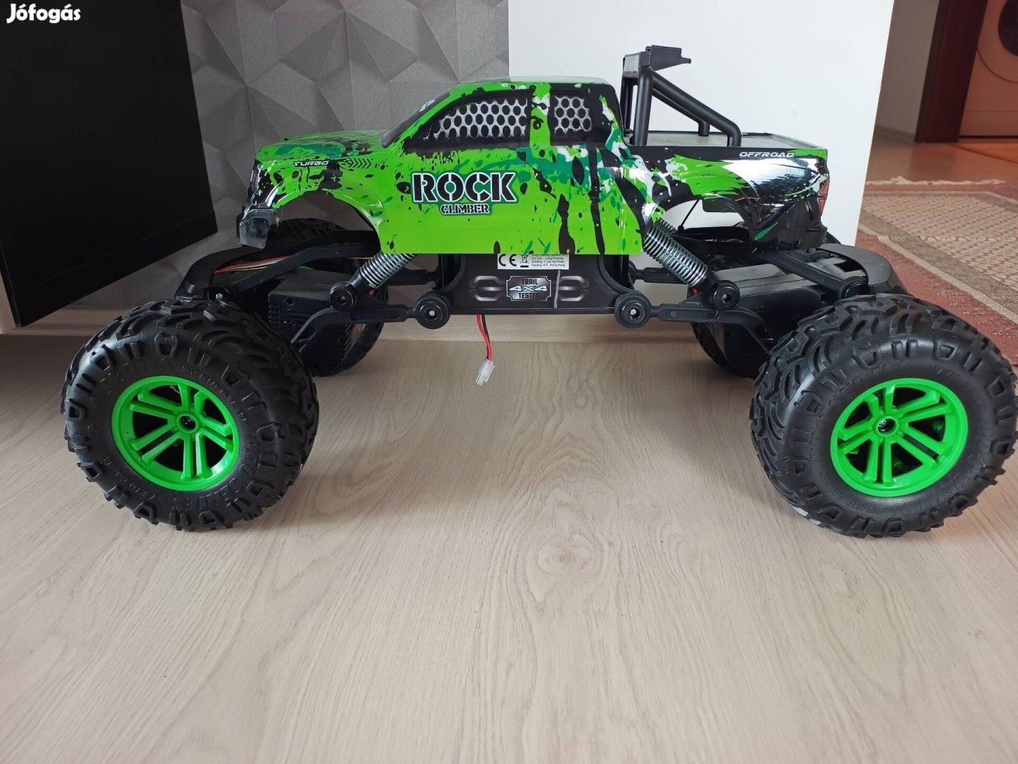 Kid Galaxy Green Black 4x4 Rock Climber játékautó