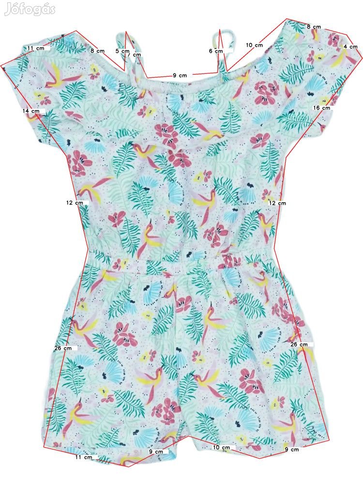 Kids Új (címke nélküli) Lány Playsuit / Jumpsuit (Méret: 104)