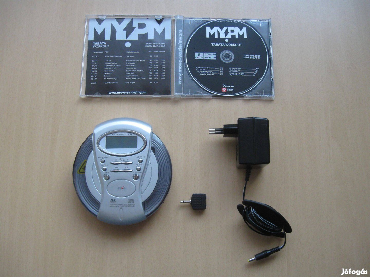 Kifogástalanul működő rádiós és MP3-as discman Foxposttal