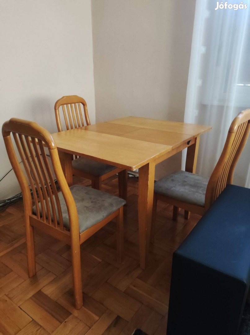 Kihúzható asztal + szék eladó!