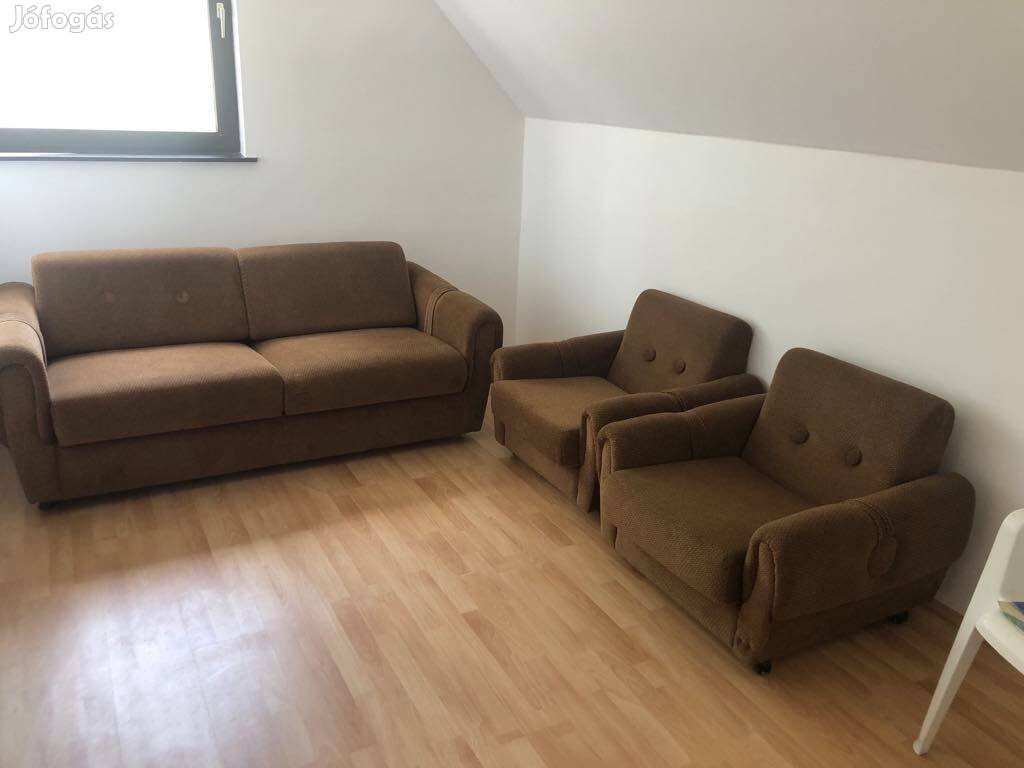 Kihúzható kanapé+ 2 fotel