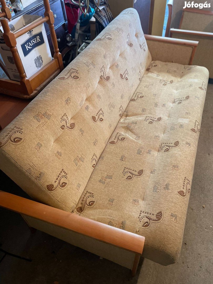 Kihúzható kanapé + 2 fotel