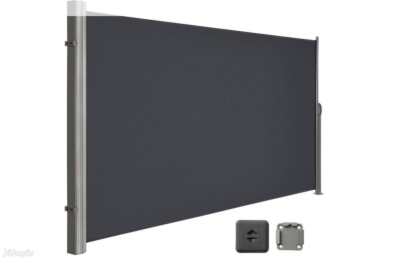 Kihúzható szélfogó, térelválasztó180450 cm, antracit,Új