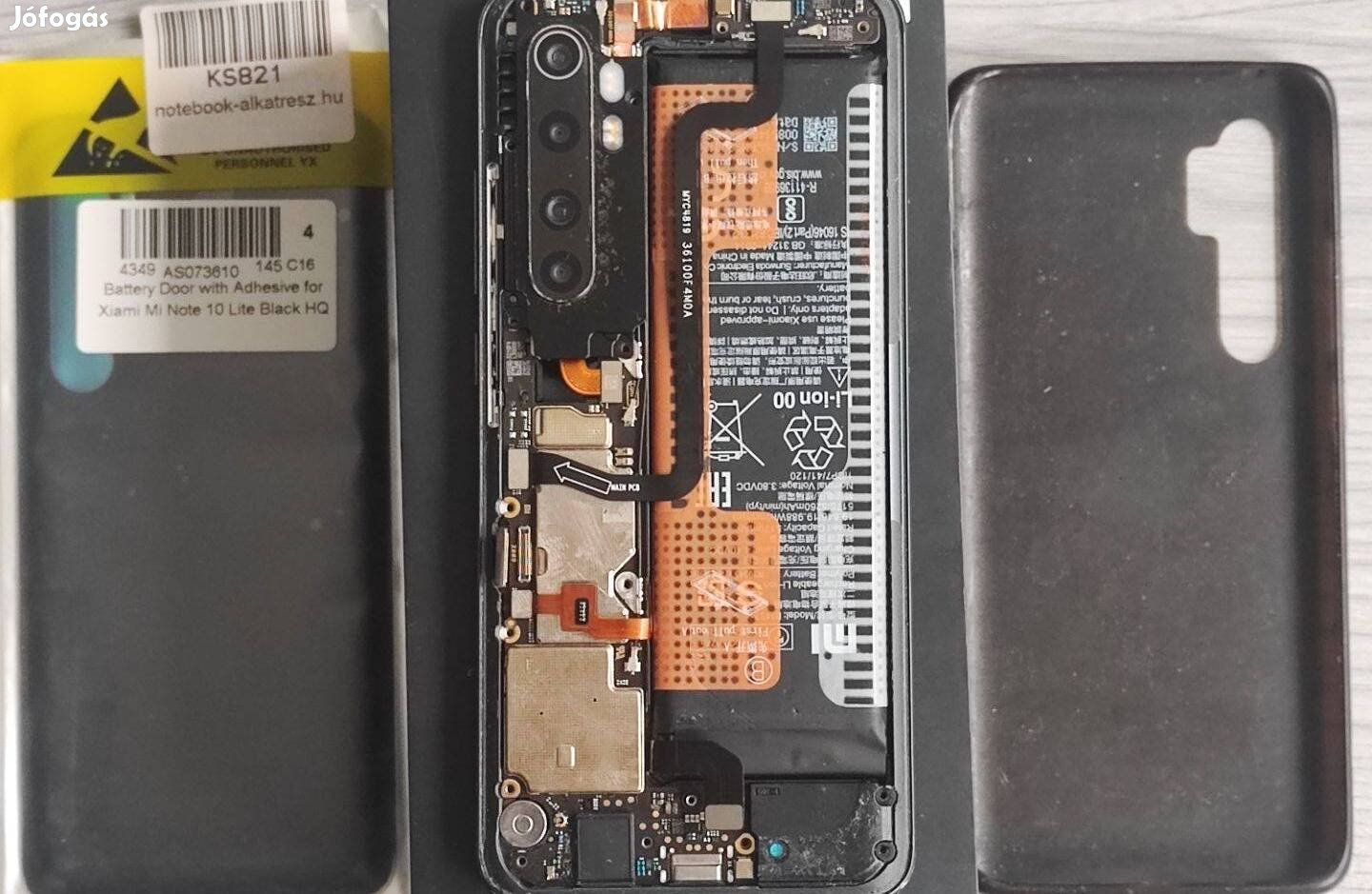 Kijelző Hibás Xiaomi Mi Note 10 Lite Okostelefon Alkatrésznek