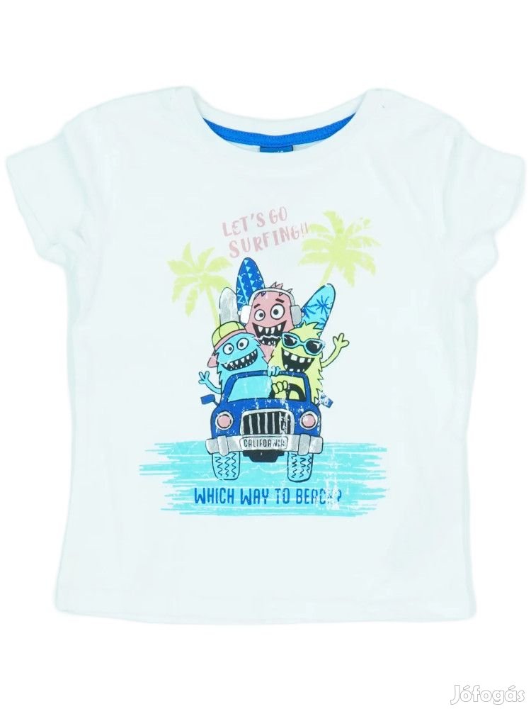 KikiKoko Új címkés Fiú Póló Méret 92