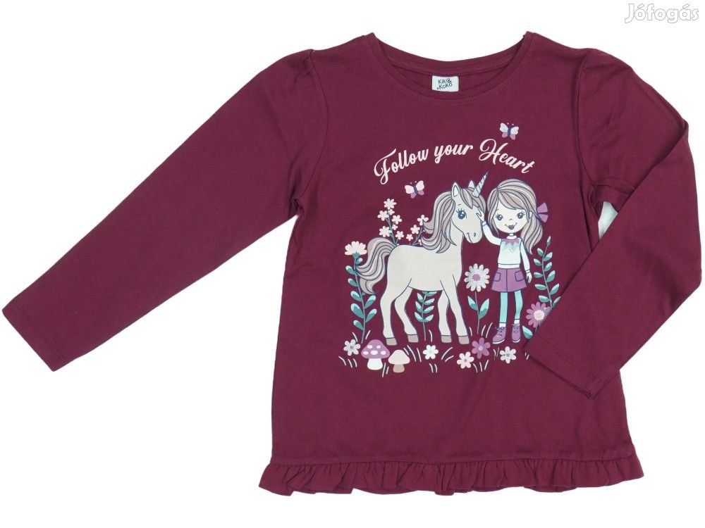 KikiKoko Új címkés Lány Hosszú ujjú felső Méret 116