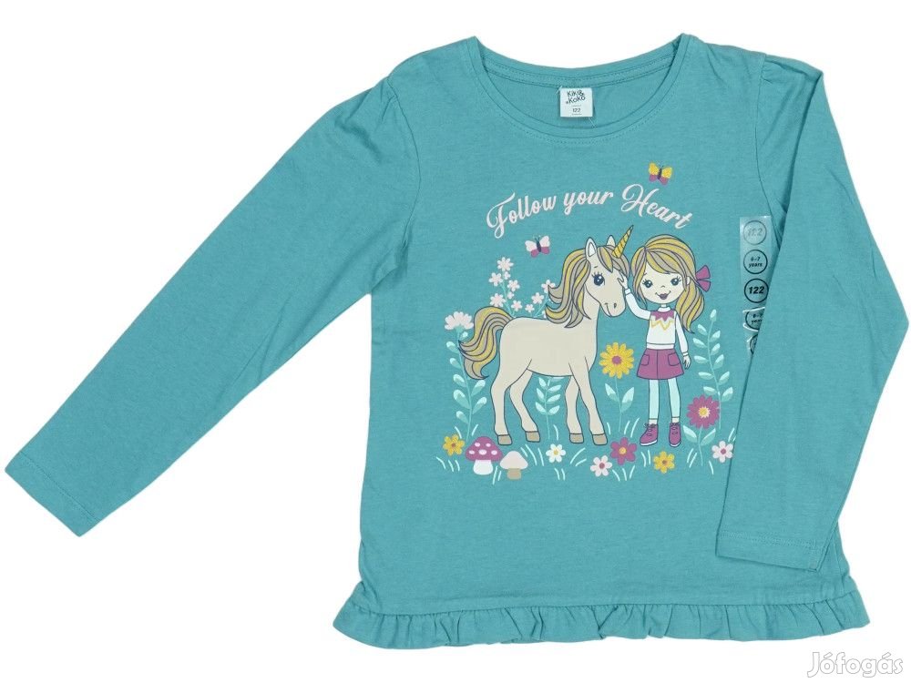 KikiKoko Új címkés Lány Hosszú ujjú felső Méret 122