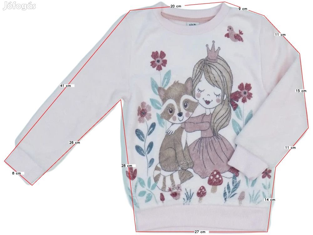 Kiki&Koko Új (címkés) Lány Pulóver (Méret: 116)