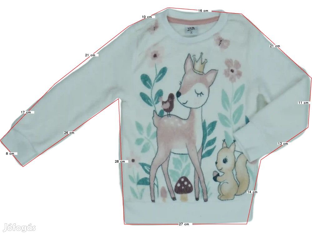 Kiki&Koko Új (címkés) Lány Pulóver (Méret: 98)
