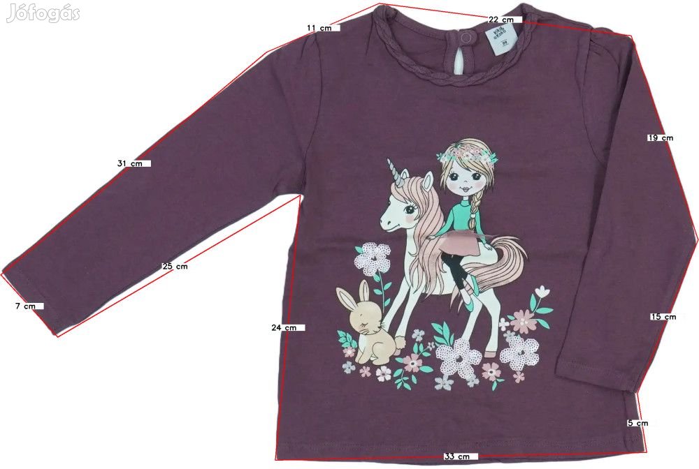 Kiki&amp;Koko Új (címkés) Lány Hosszú ujjú felső (Méret: 98)