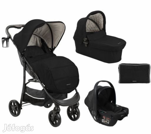 Kikkaboo babakocsi 3in1 i-size Selina 2024 fekete