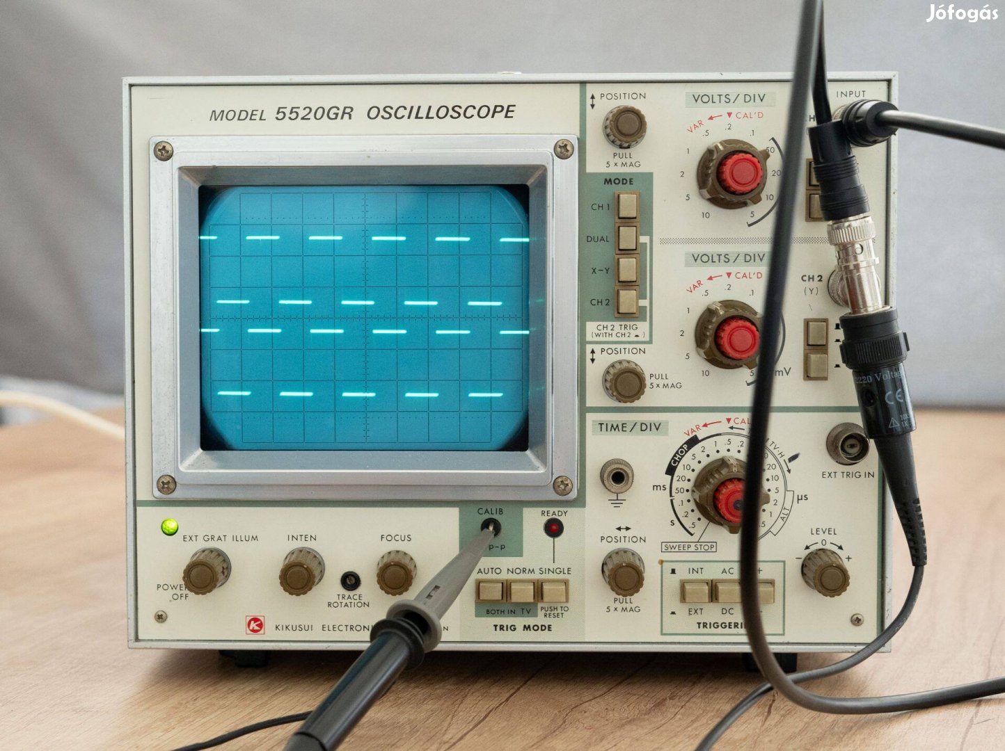 Kikusui 5520 2x20MHz oscilloscope, oszcilloszkóp