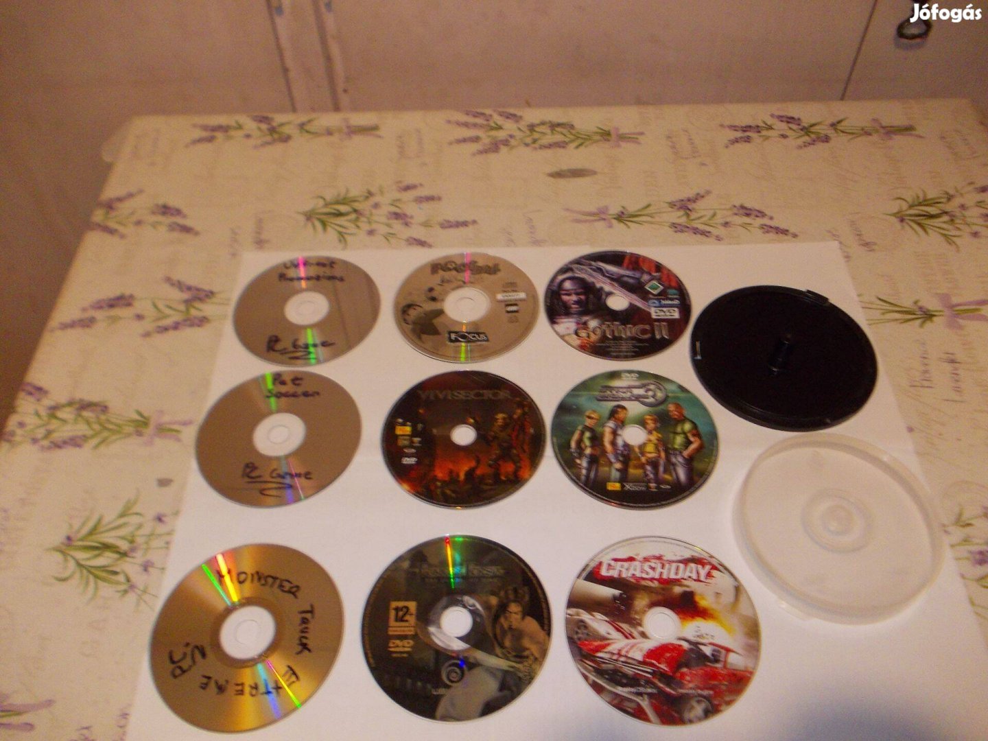 Kilenc pc játék cd lemez tokkal csak együtt eladó