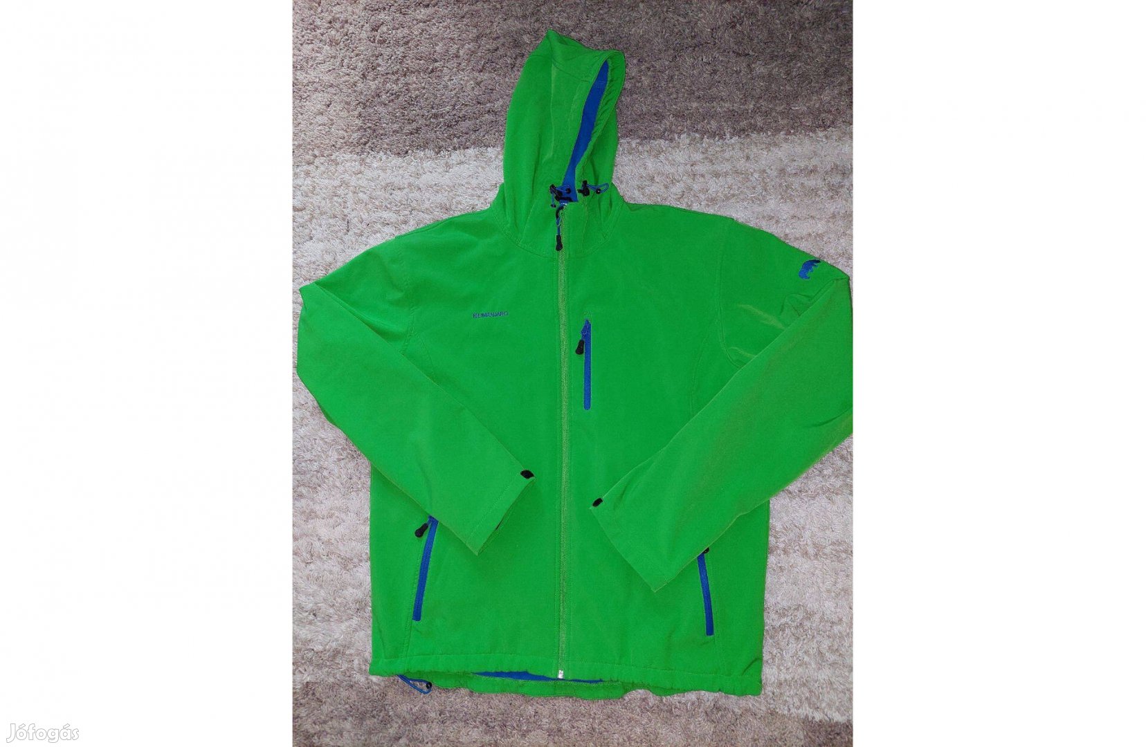 Kilimanjaro férfi 2XL Hervis zöld kapucnis softshell dzseki, kabát