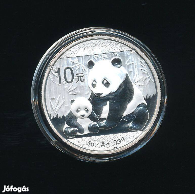Kína 1 uncia ezüst 2012, Panda