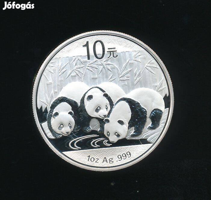Kína 1 uncia ezüst 2013, Panda
