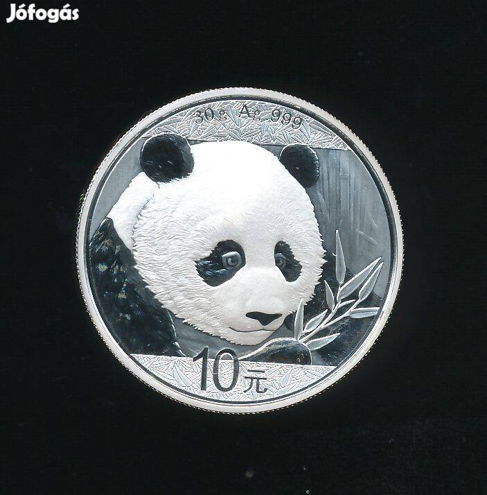Kína 1 uncia ezüst 2018, Panda