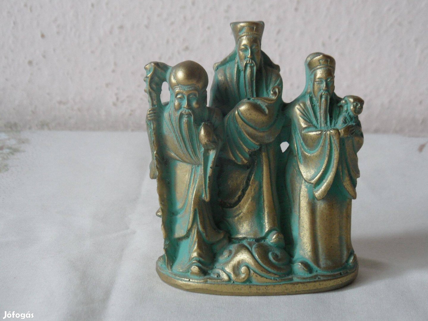 Kínai Bölcsek műgyanta szobor, figura