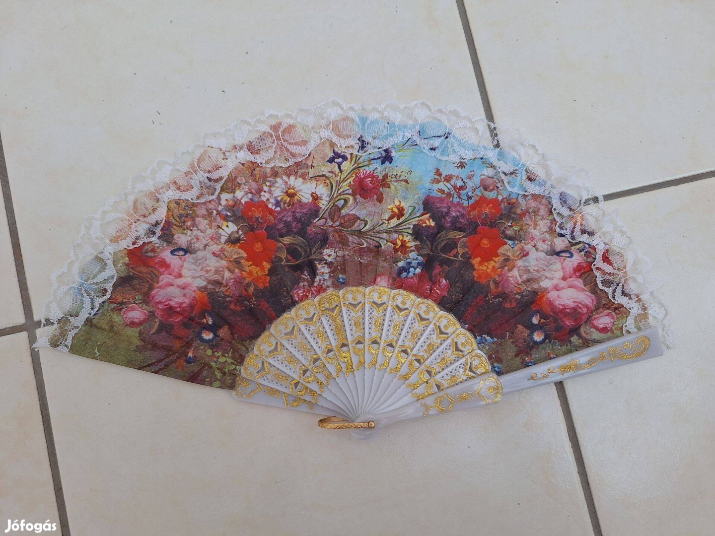 Kínai, japán legyező fehér eladó