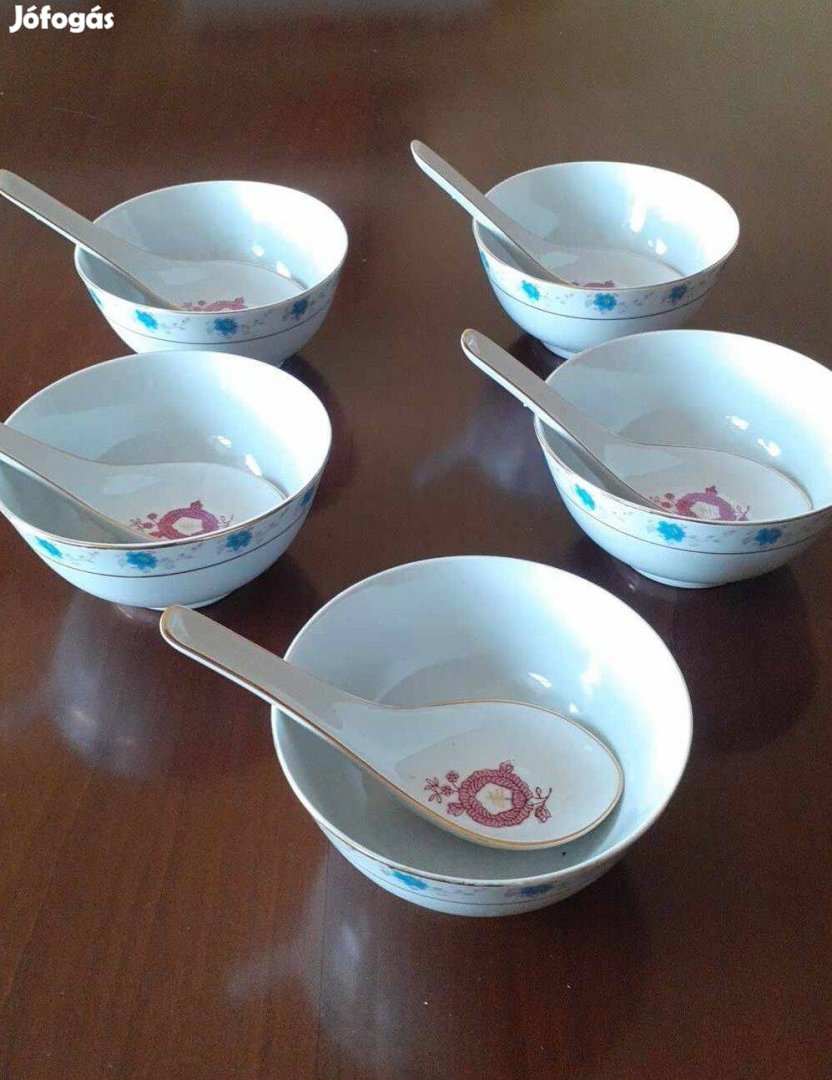 Kínai porcelán étkészlet 10 darabos 1.500 Ft