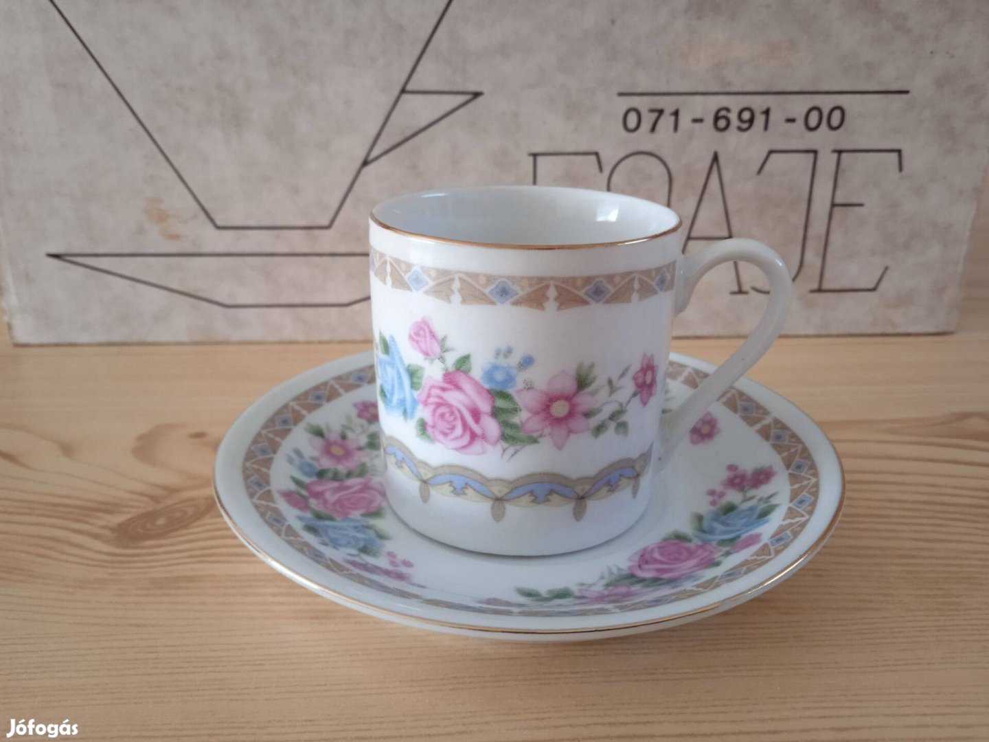 Kínai porcelán kávés készlet