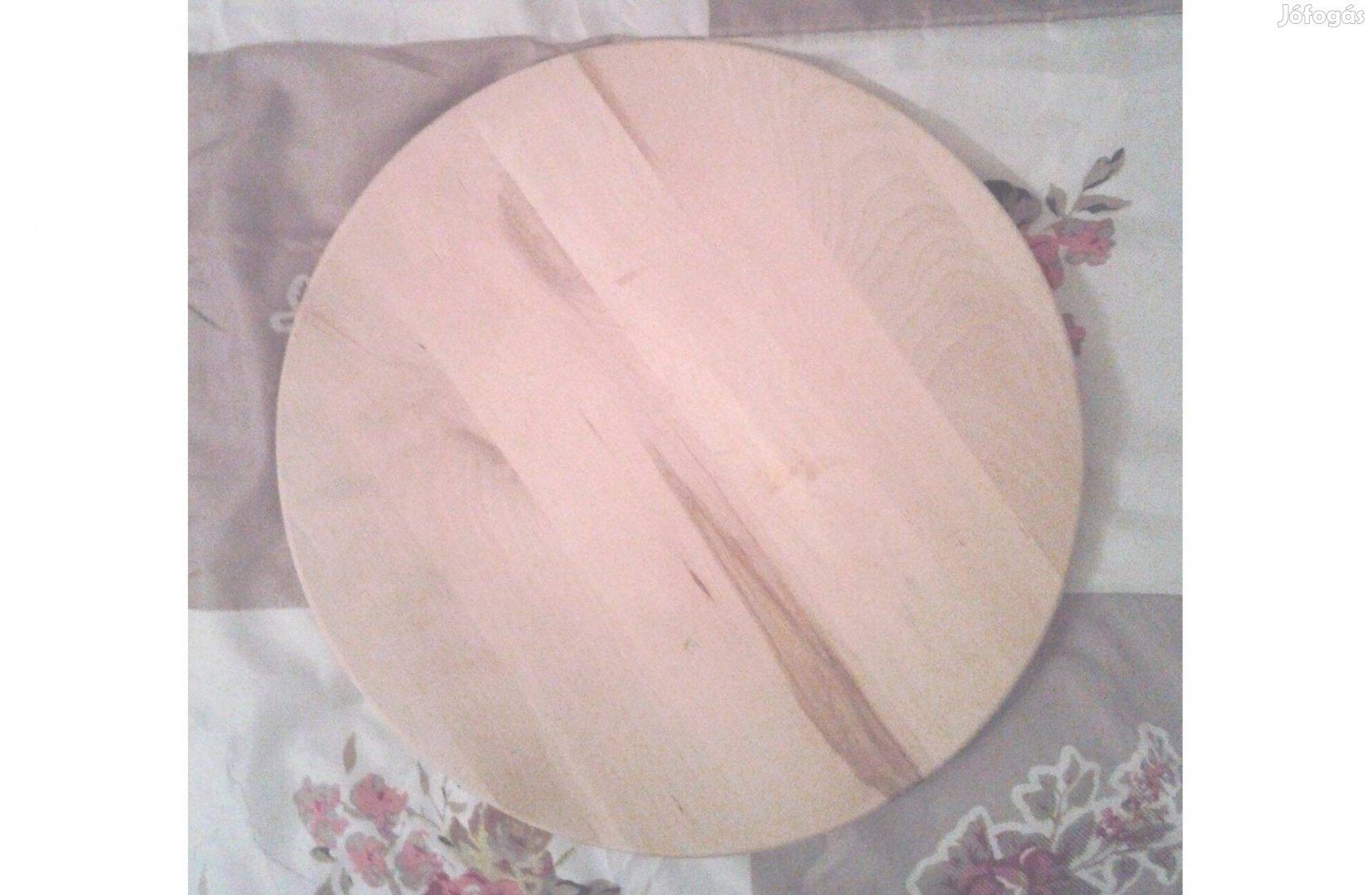 Kínáló fa kerek forgó új tányér praktikus a háztartásban kb. 30-32 cm