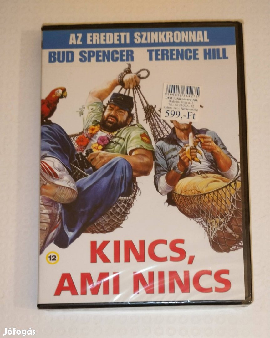 Kincs ami nincs dvd bontatlan Bud Spencer és Terence Hill