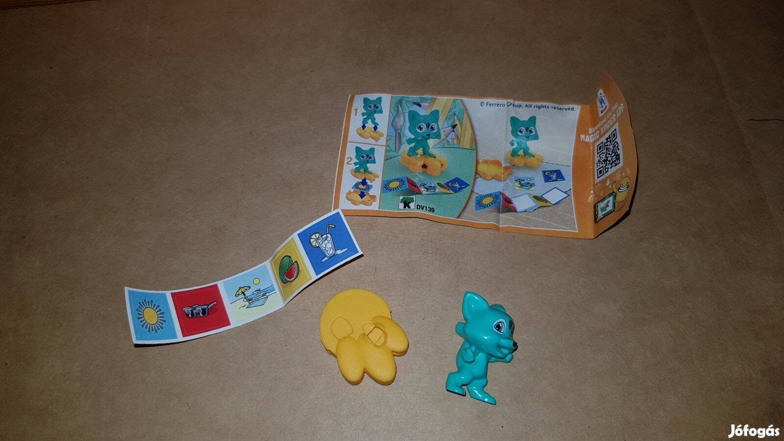 Kinder Kreative Tiere Stickerbox matrica gyűjtők róka DV139 (191)