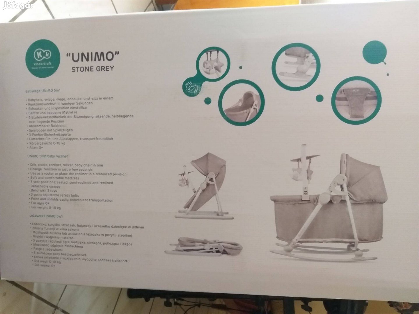 Kinderkraft unimo babahinta 5in1