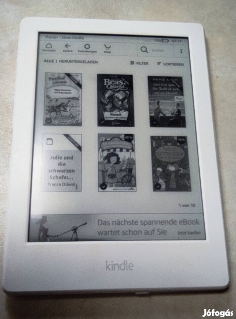 Kindle Amazon 8 ebook olvasó 