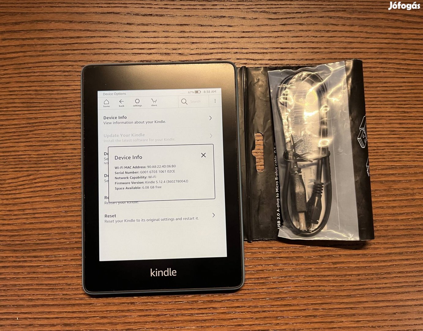 Kindle Paperwhite 4 (10. generáció) 8GB