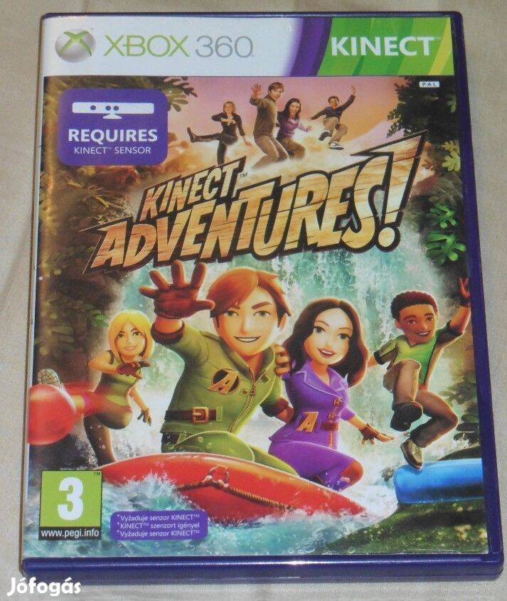 Kinect Adventures 5db ügyességi játék Gyári Xbox 360 Játék