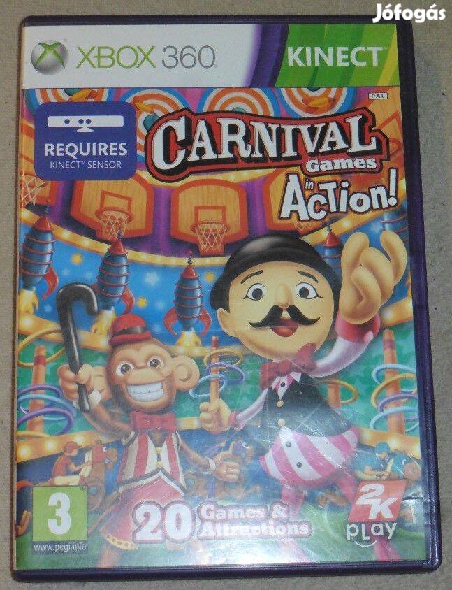 Kinect Carnival In Action (20db cirkuszi játék) Gyári Xbox 360 Játék