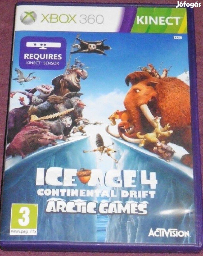 Kinect Ice Age 4. (Jégkorszak) Gyári Xbox 360 Játék Akár Féláron