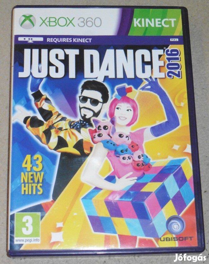 Kinect Just Dance 2016 Gyári Xbox 360 Játék, Akár féláron