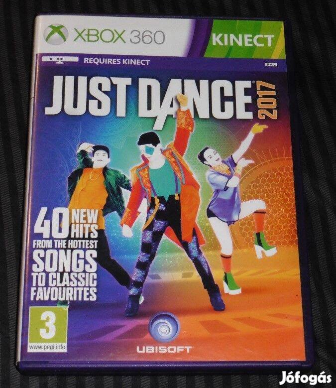 Kinect Just Dance 2017 Gyári Xbox 360 Játék, Akár féláron