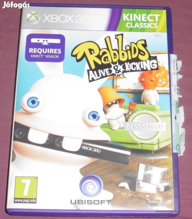 Kinect Rabbids 1. - Alive & Kicking Gyári Xbox 360 Játék Akár Féláron