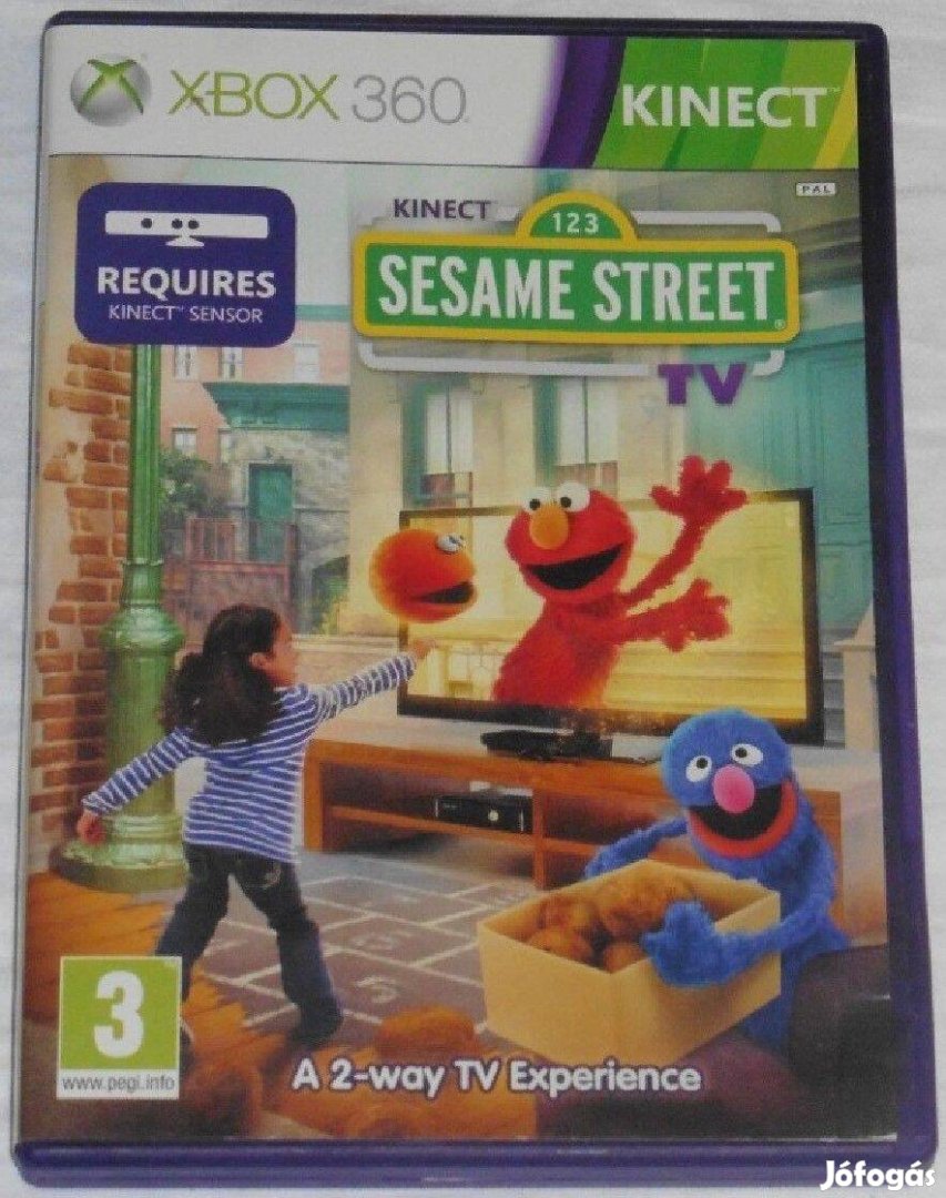 Kinect Sesame Street TV Gyári Xbox 360 Játék Akár Féláron