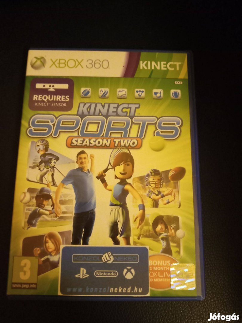 Kinect sport és sport season two gyári xbox 360 lemezek